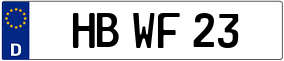 Trailer License Plate